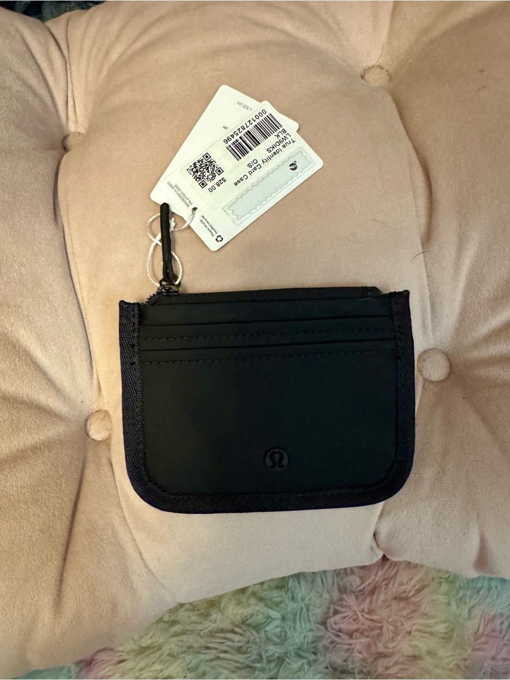 Lululemon Black True Identity Card Case NEW WITH TAGS